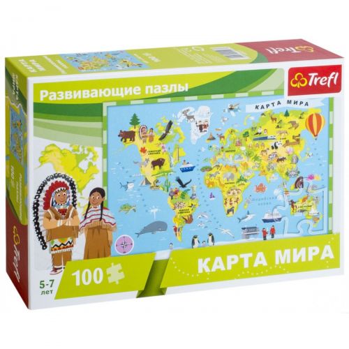 

Пазл "Карта Мира", 100 эл
