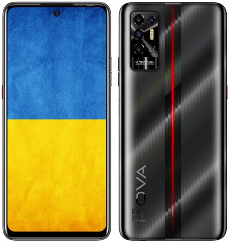

Смартфон Tecno Pova-2 (LE7n) 4/64GB Dual Sim Dazzle Black