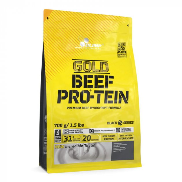 

Говяжий протеин Olimp Gold BEEF Pro-Tein 700 грамм Клубника