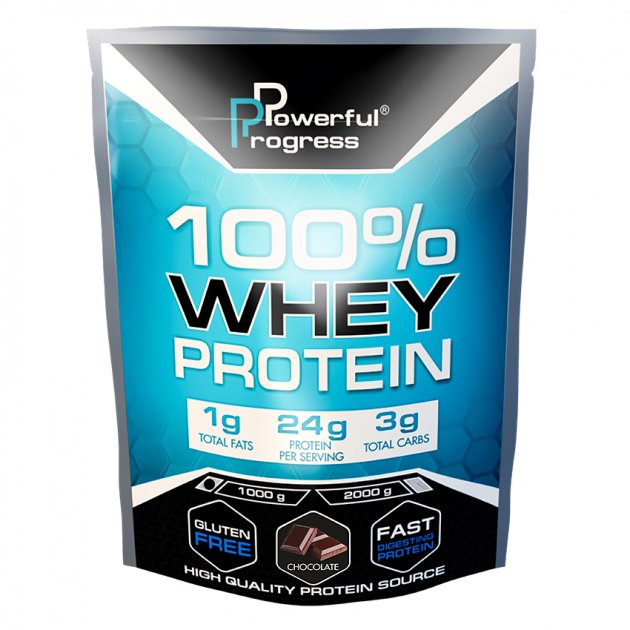 

Сывороточный протеин концентрат Powerful Progress 100% Whey Protein 1000 грамм Шоколад