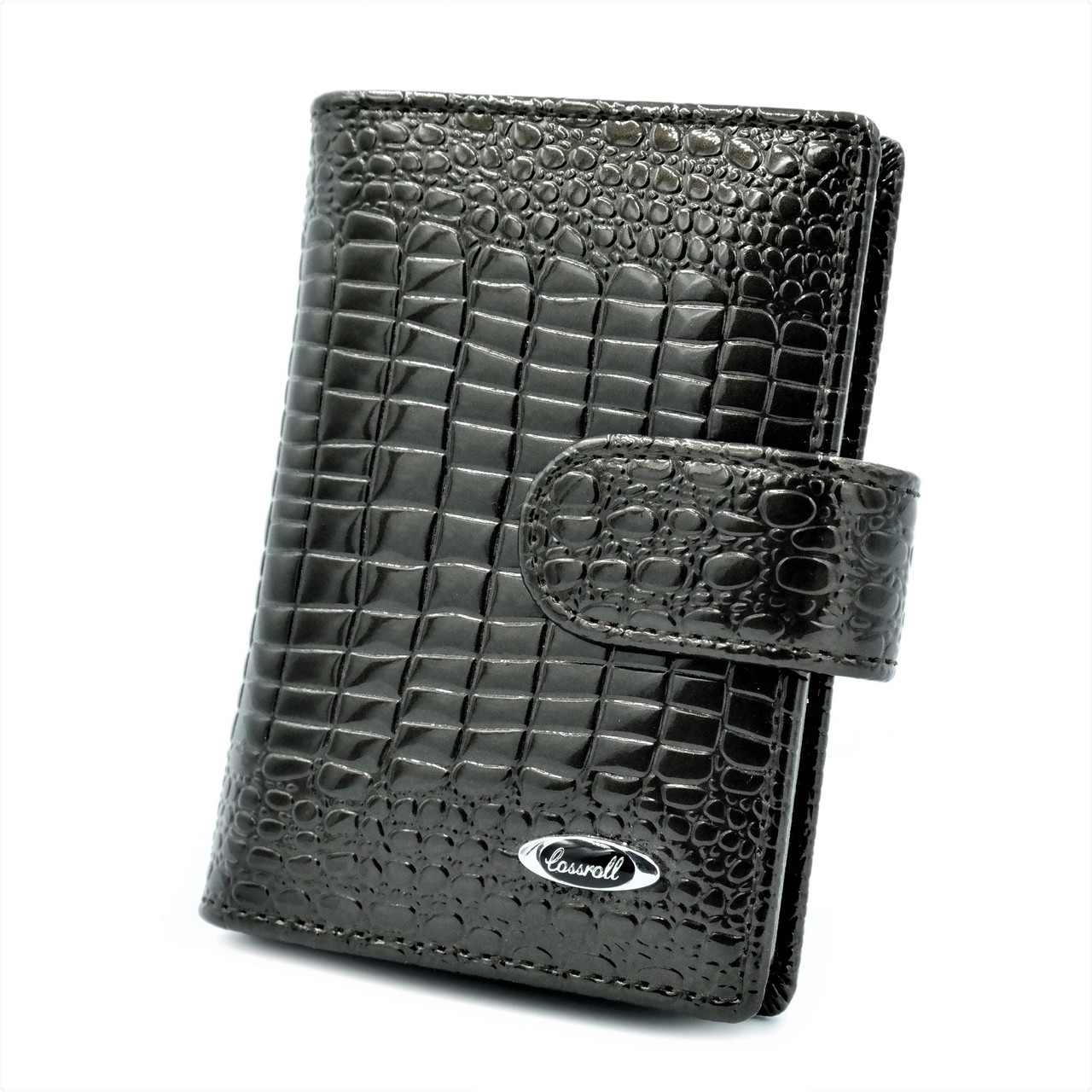 

Визитница картхолдер для карточек и визиток Cossroll тёмно-серая 10 х 7,5 х 2 см