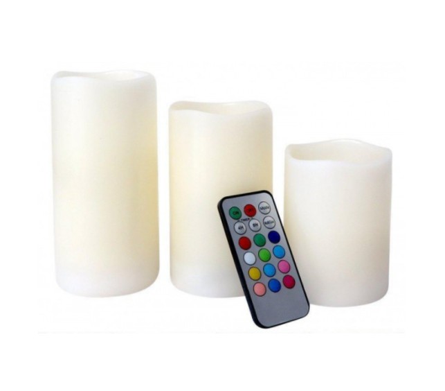 

Ночник Luma Candles Color Changing 3 свечи с пультом