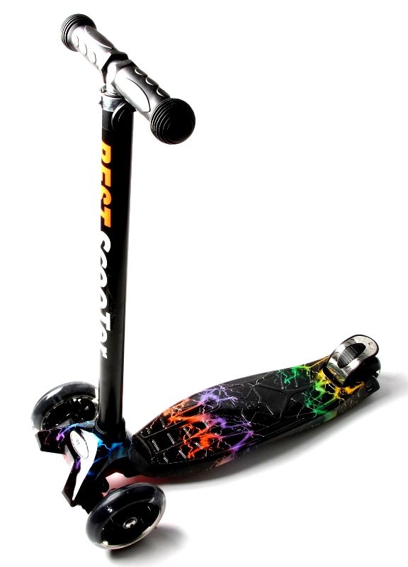 

Самокат Scooter Maxi Молния Светящиеся колеса (SD 783655605)