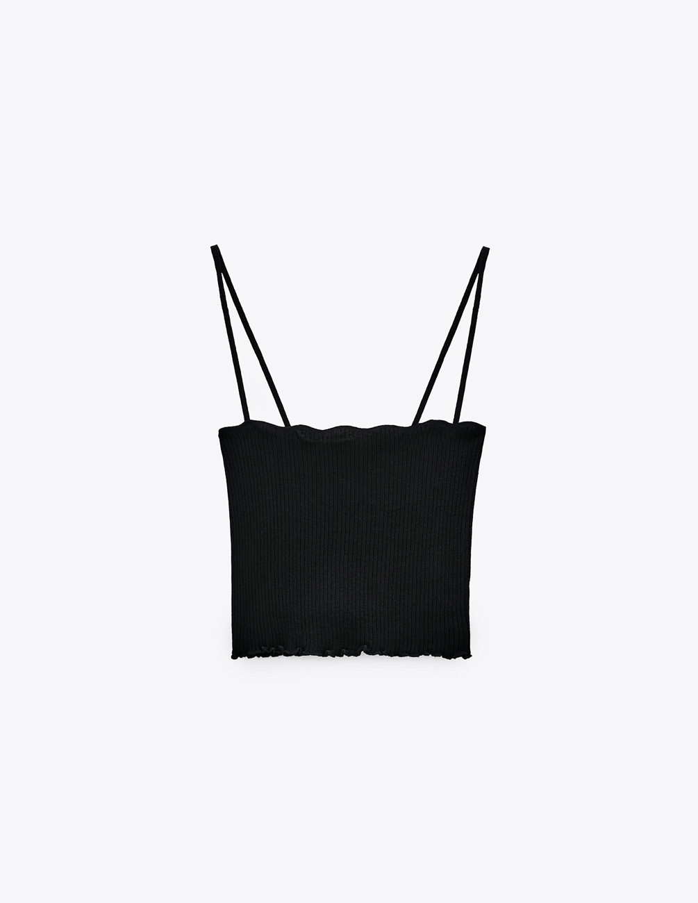 

Топ Zara Ж1069261 (7901/417/800) цвет черный L