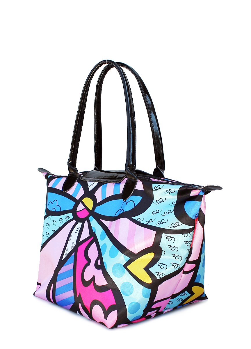 

Cумка женская Poolparty в цветочный принт с клапаном Pool 801 Multicolor (P-1232)