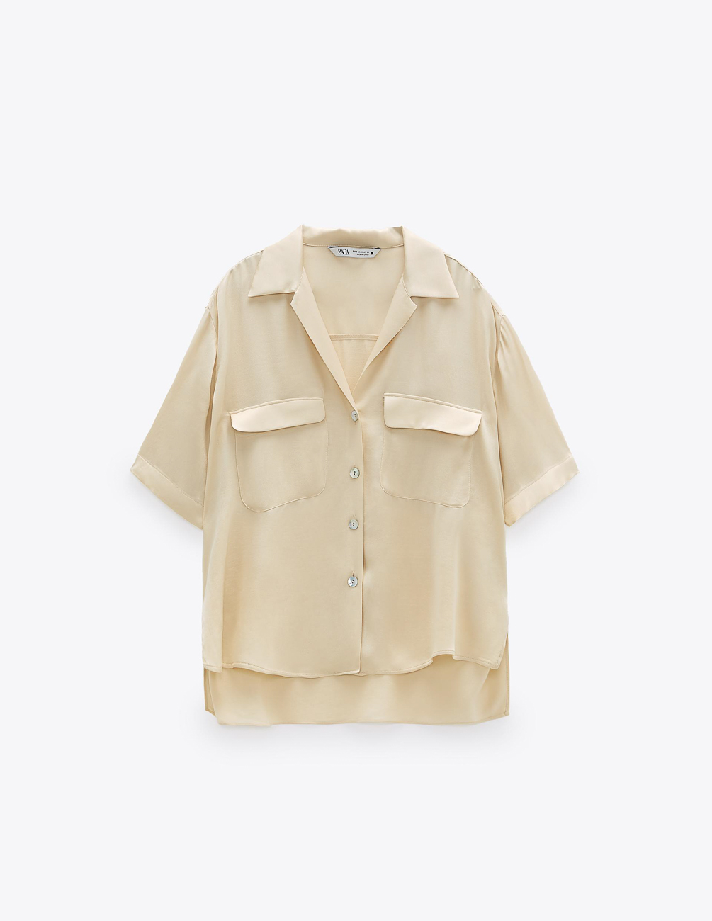 

Блуза Zara Ж1068748 (9479/241/710) цвет бежевый S