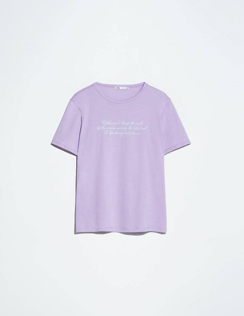 

Футболка Zara Ж1071126 (0264/180/619) цвет сиреневый M