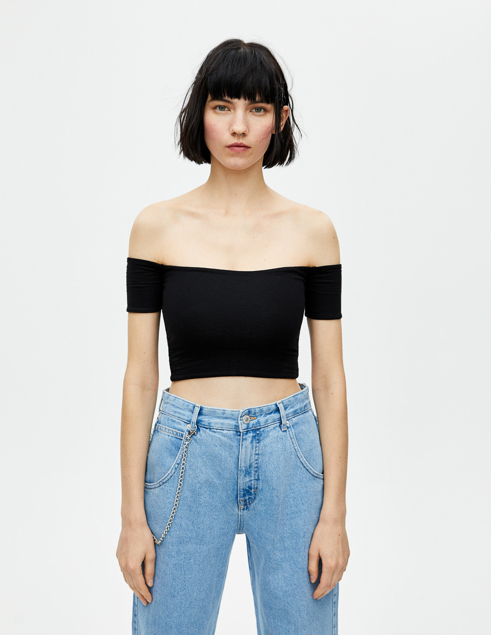 

Топ PULL & BEAR Ж1066959 (5246/352/800) цвет черный S