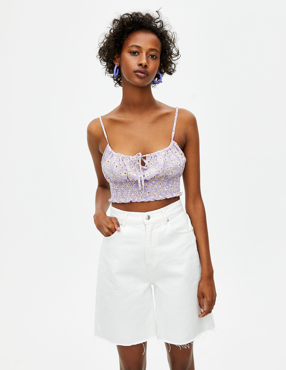 

Топ PULL & BEAR Ж1066958 (9474/359/629) цвет сиреневый S