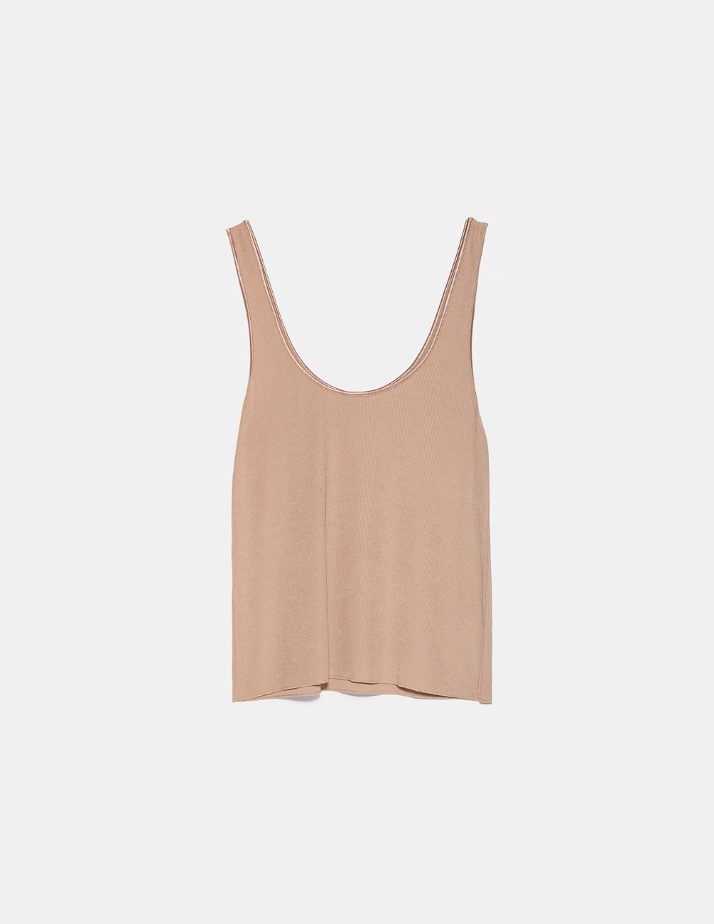 

Майка Zara Ж1069159 (5039/048/743) цвет бежевый, Майка Zara Ж1069159 (5039/048/743) цвет бежевый L