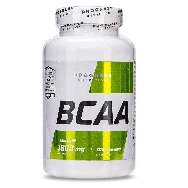 

Аминокислоты Progress Nutrition ВСАА 1800 мг 100 капсул