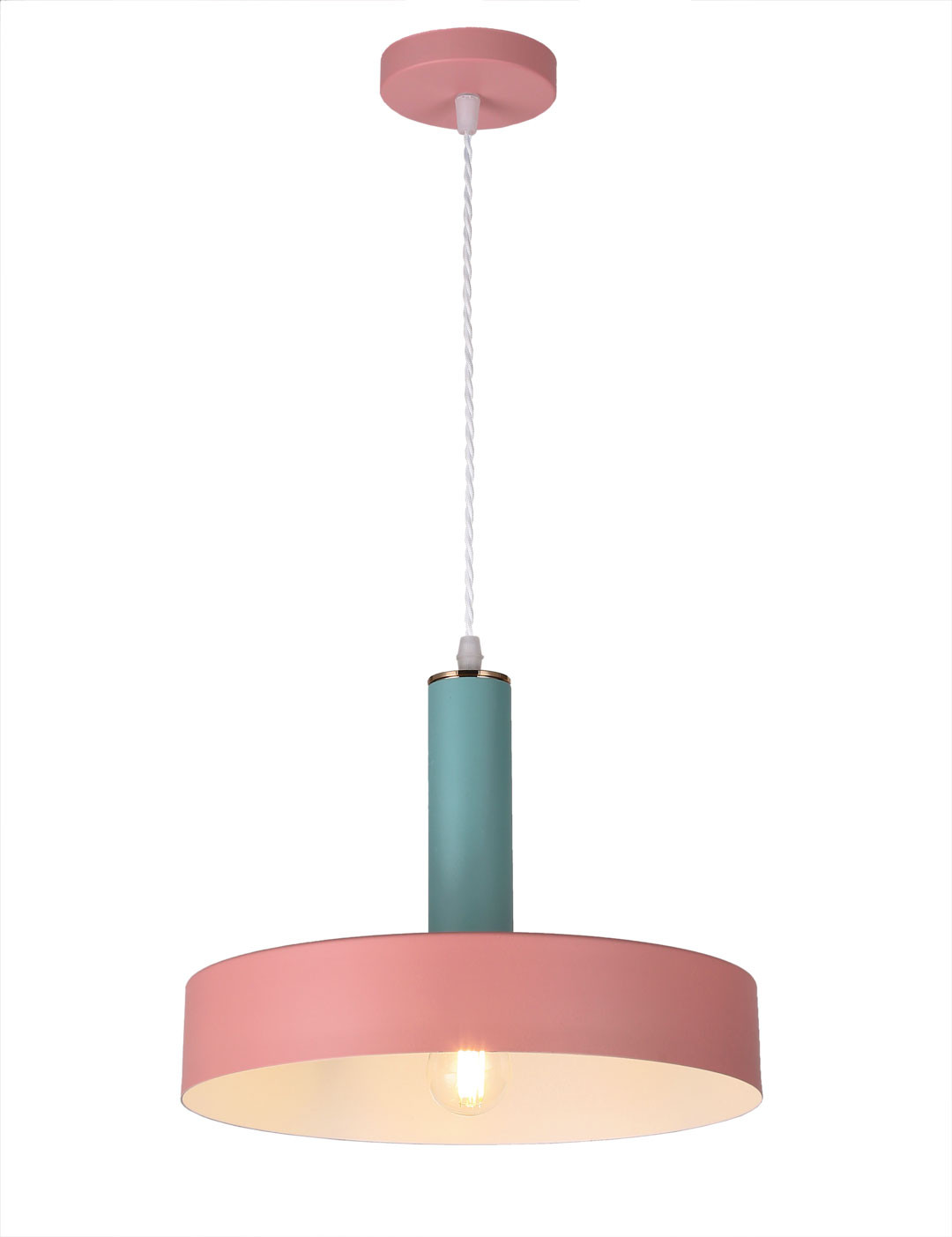 

Подвесная двухцветная люстра Каролина Розовый