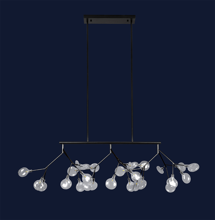 

Люстра Cветодиодная Led Levistella 918Lp264-27 Bk+Cl