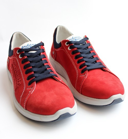 

Чоловічі червоні кеди із нубуку Andante 25533 41