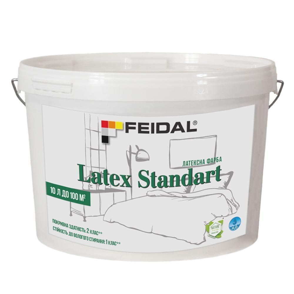 

Латексная краска 10л Feidal Latex Standart