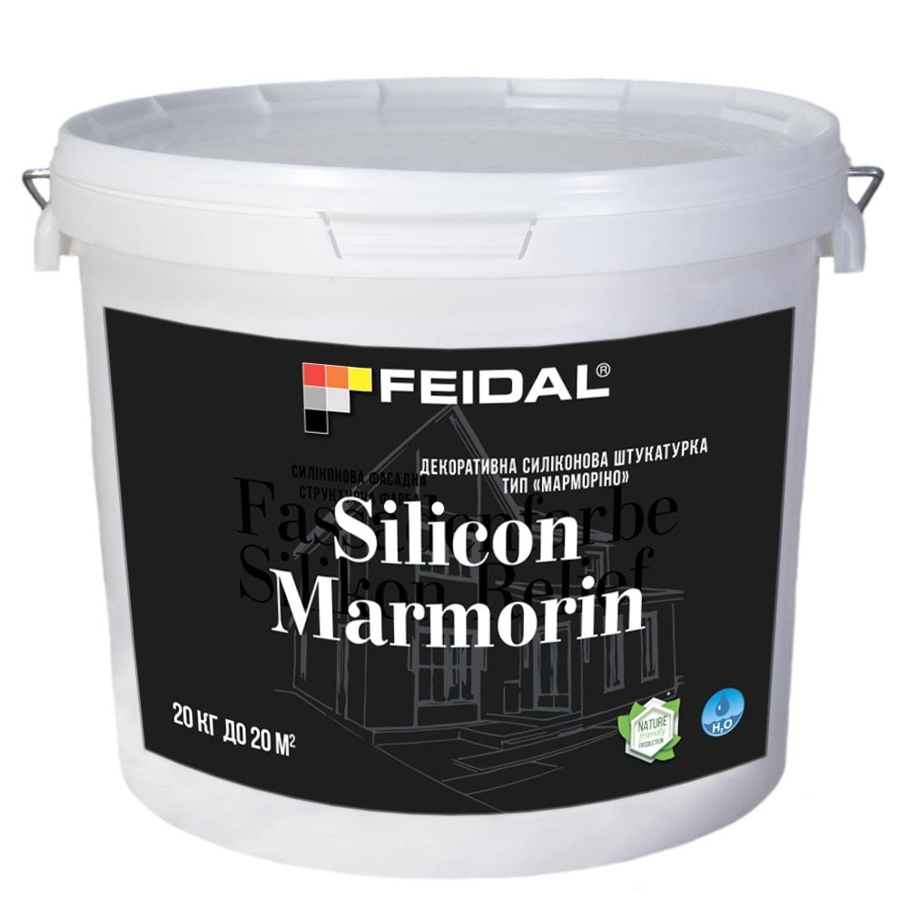 

Декоративная силиконовая штукатурка 20кг FEIDAL Silicon Marmorin