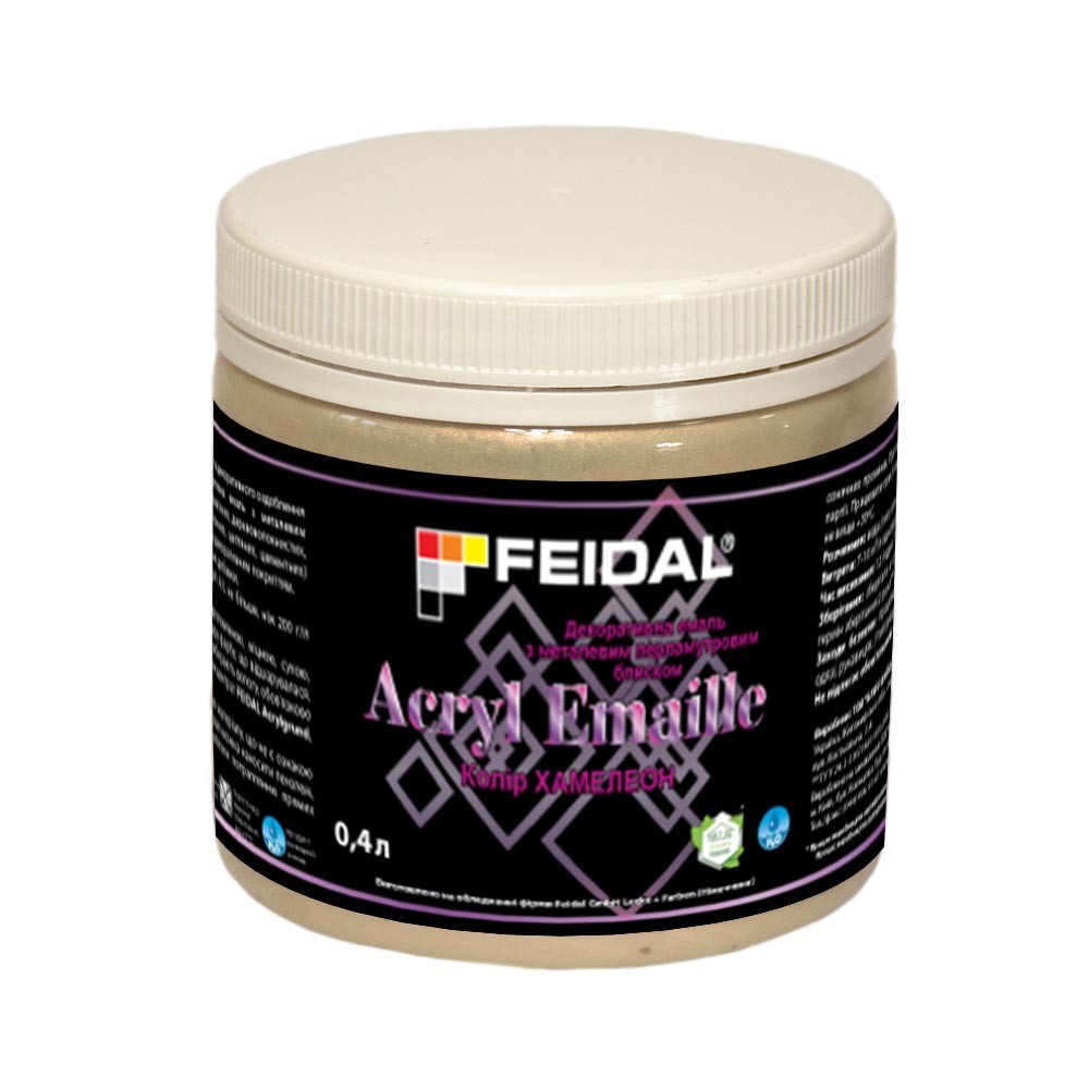 

Декоративная эмаль 0,4л FEIDAL Acryl Emaille (цвет хамелеон)