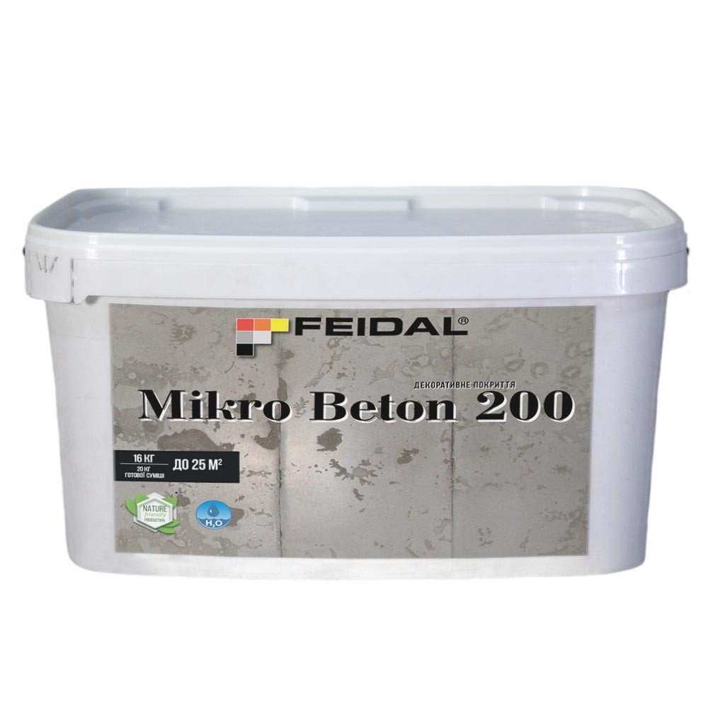 

Сухая декоративная смесь 16 кг Feidal Mikro Beton 200