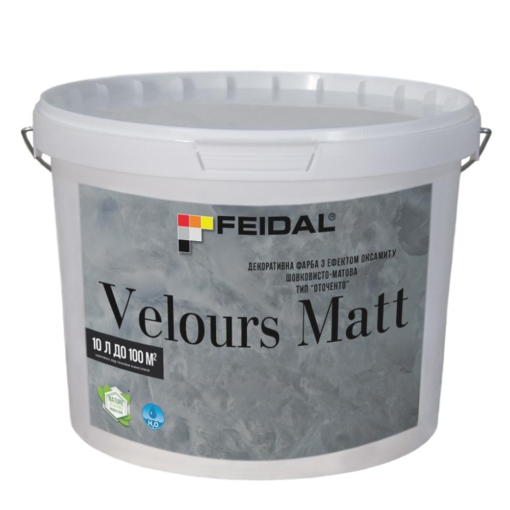 

Декоративная краска с эффектом бархата 10л FEIDAL Velours Matt