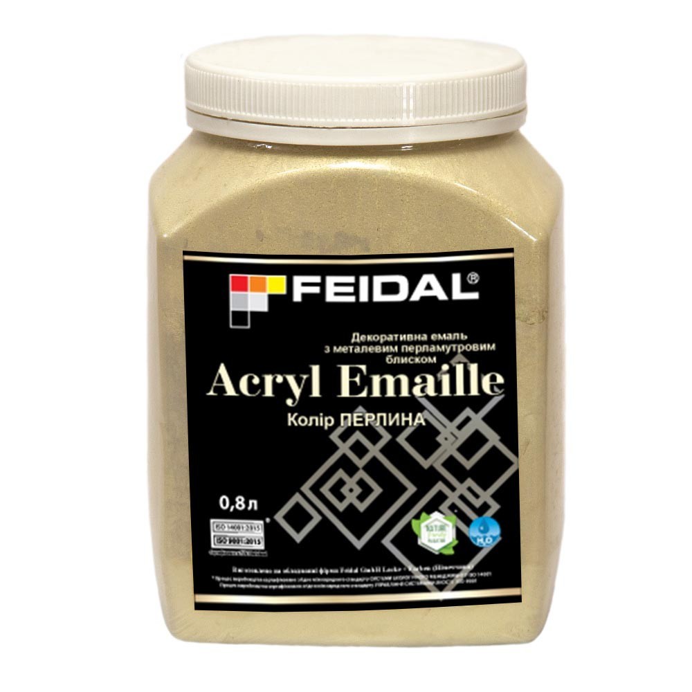 

Декоративная эмаль 0,8л FEIDAL Acryl Emaille (цвет жемчуг)