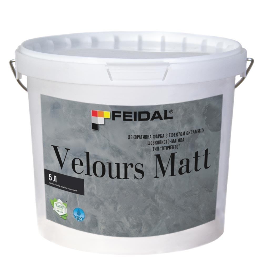 

Декоративная краска с эффектом бархата 5л FEIDAL Velours Matt