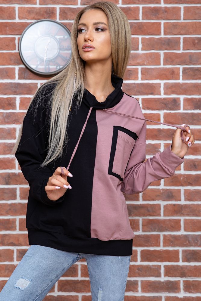 

Свитшот AGER S-M Черно-пудровый 102R218