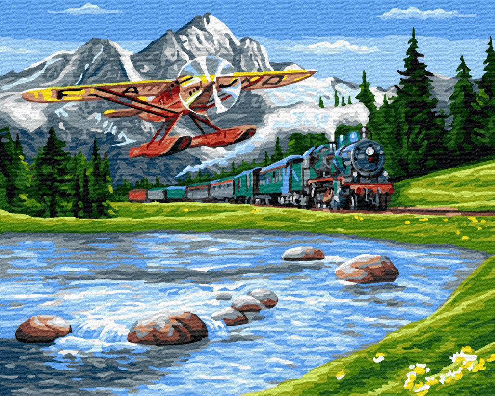 

Картина по номерам. Brushme Путешествие в горы GX33234