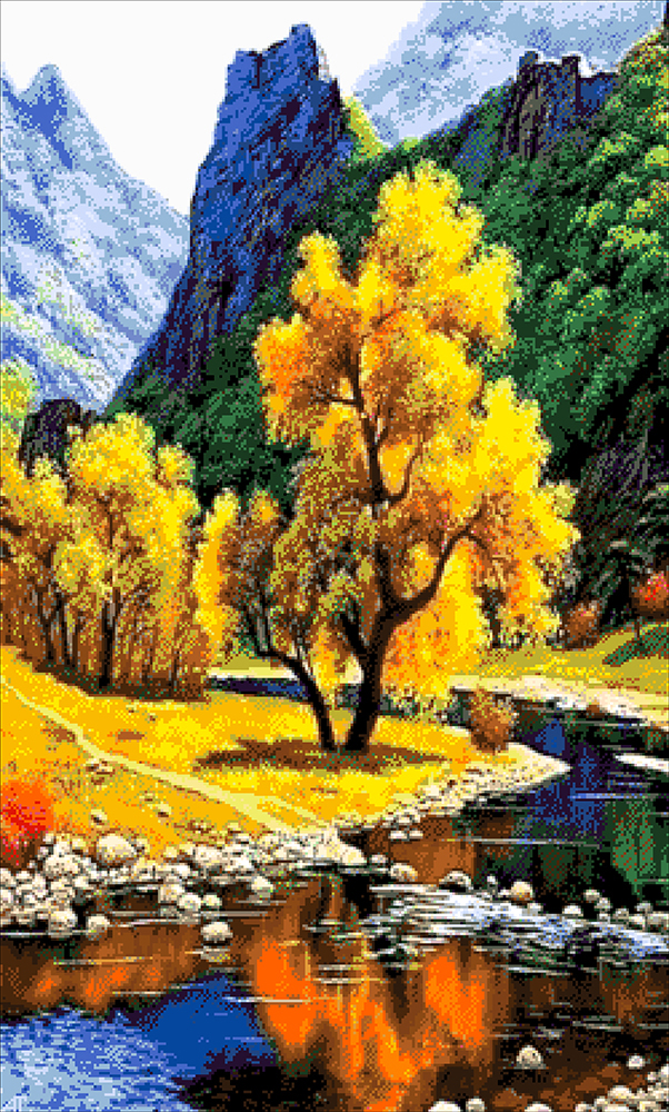 

Набор для вышивания бисером Александра Токарева Горная река (43-3496-НГ)