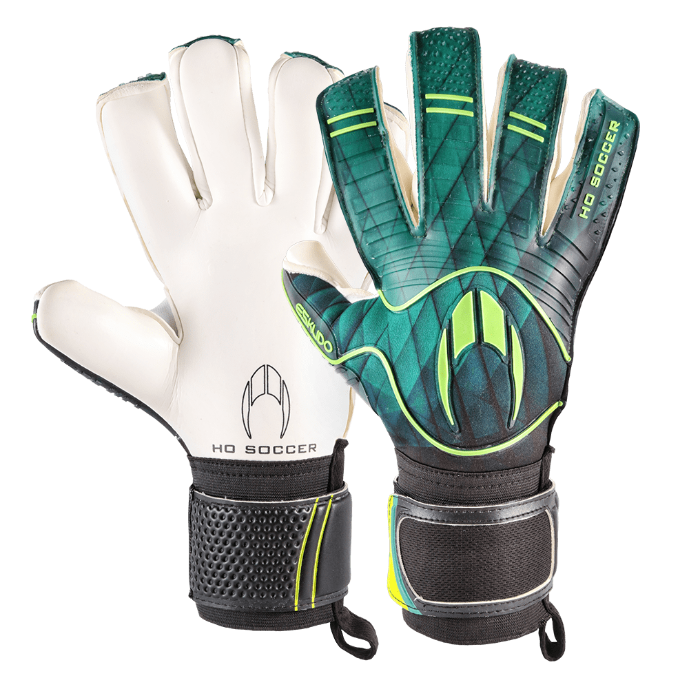 

Вратарские перчатки Ho Soccer ESKUDO HYBRID ROLL NEG GREEN 10