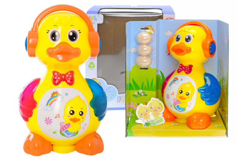 

Інтерактивна іграшка Jiaerle Toys "Музичне каченя" 22*20*14,5см жовта 0619