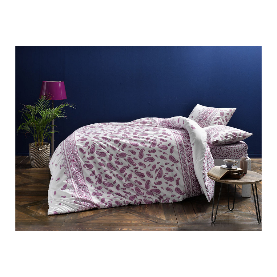 

Постельное белье Tac ранфорс - Balin mor v02 сиреневый евро