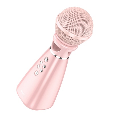 

Беспроводной Караоке Микрофон HOCO Hi-song K song microphone BK6 |BT5.0| pink