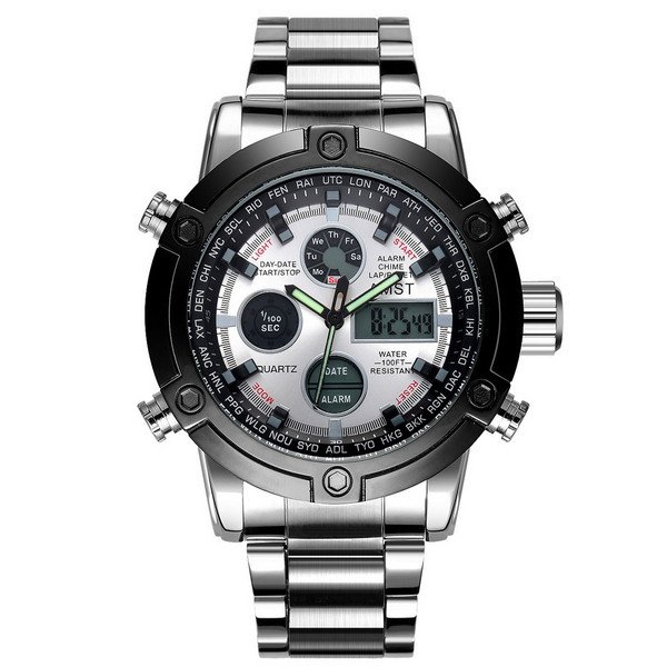 

Часы AMST 3022 Metall Silver-Black-Silver