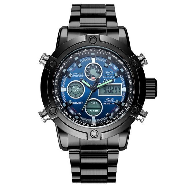 

Часы AMST 3022 Metall Black-Blue