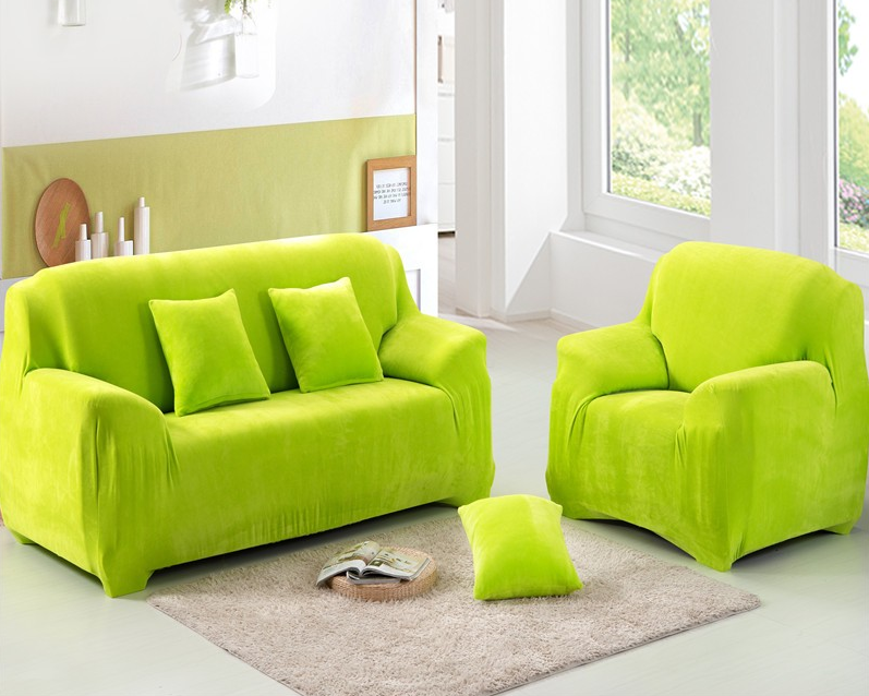 

Набор чехлов на диван+2 кресла замша/микрофибра Homytex Салатовый