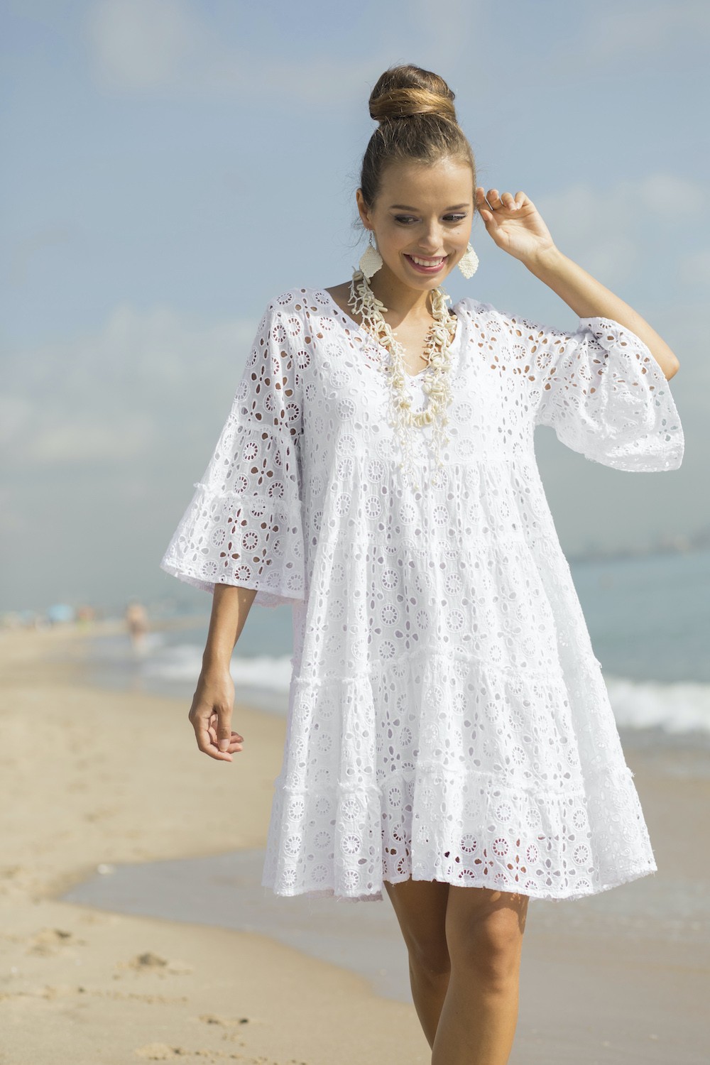 

Пляжная туника для женщин с прошвой Fresh Cotton 644 F-1c () Белый, Пляжная туника для женщин с прошвой Fresh Cotton 644 F-1c 42(S) Белый