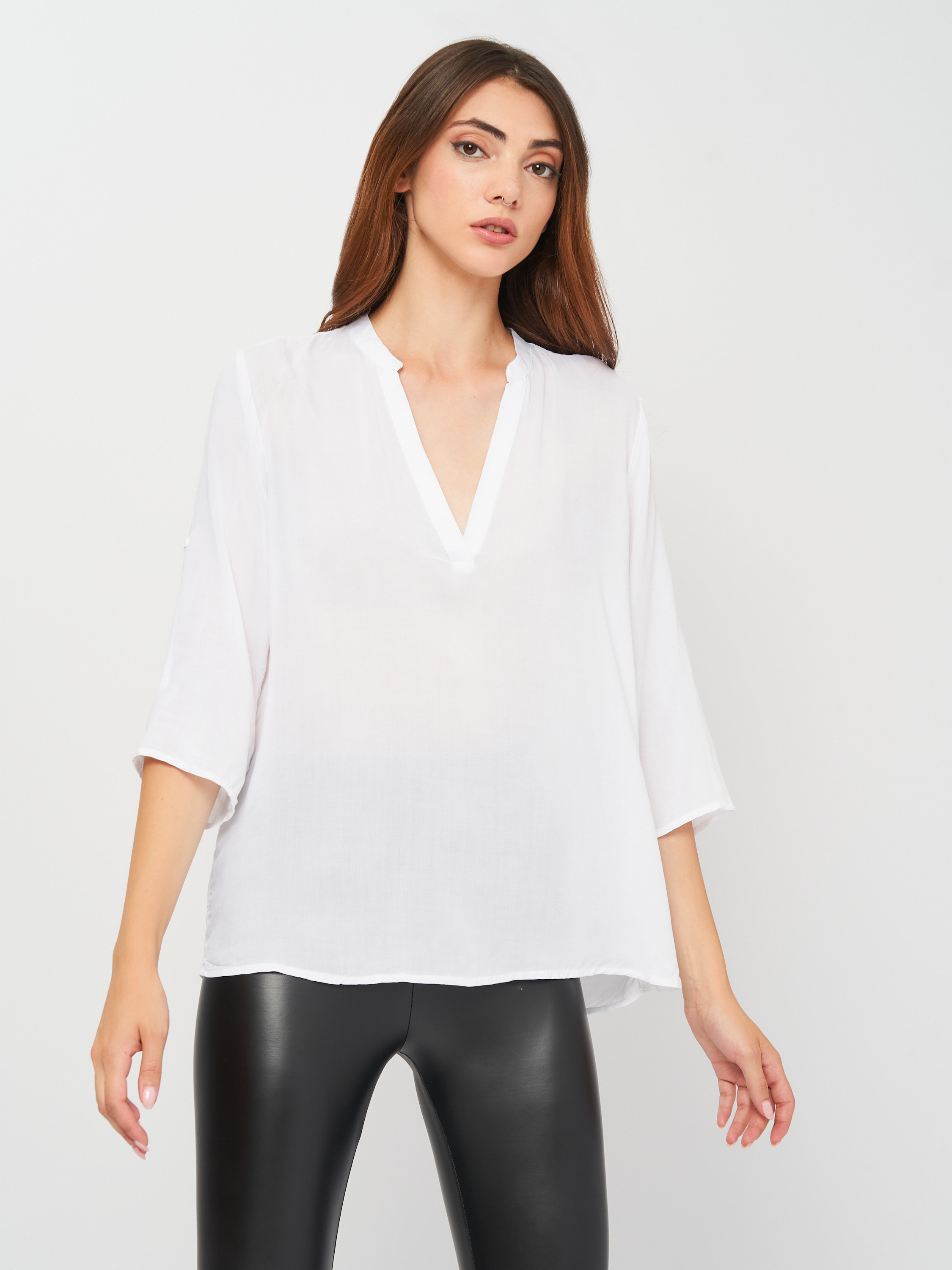 

Блузка Pull & Bear 9471/231/250  Белая, Блузка Pull & Bear 9471/231/250 M Белая