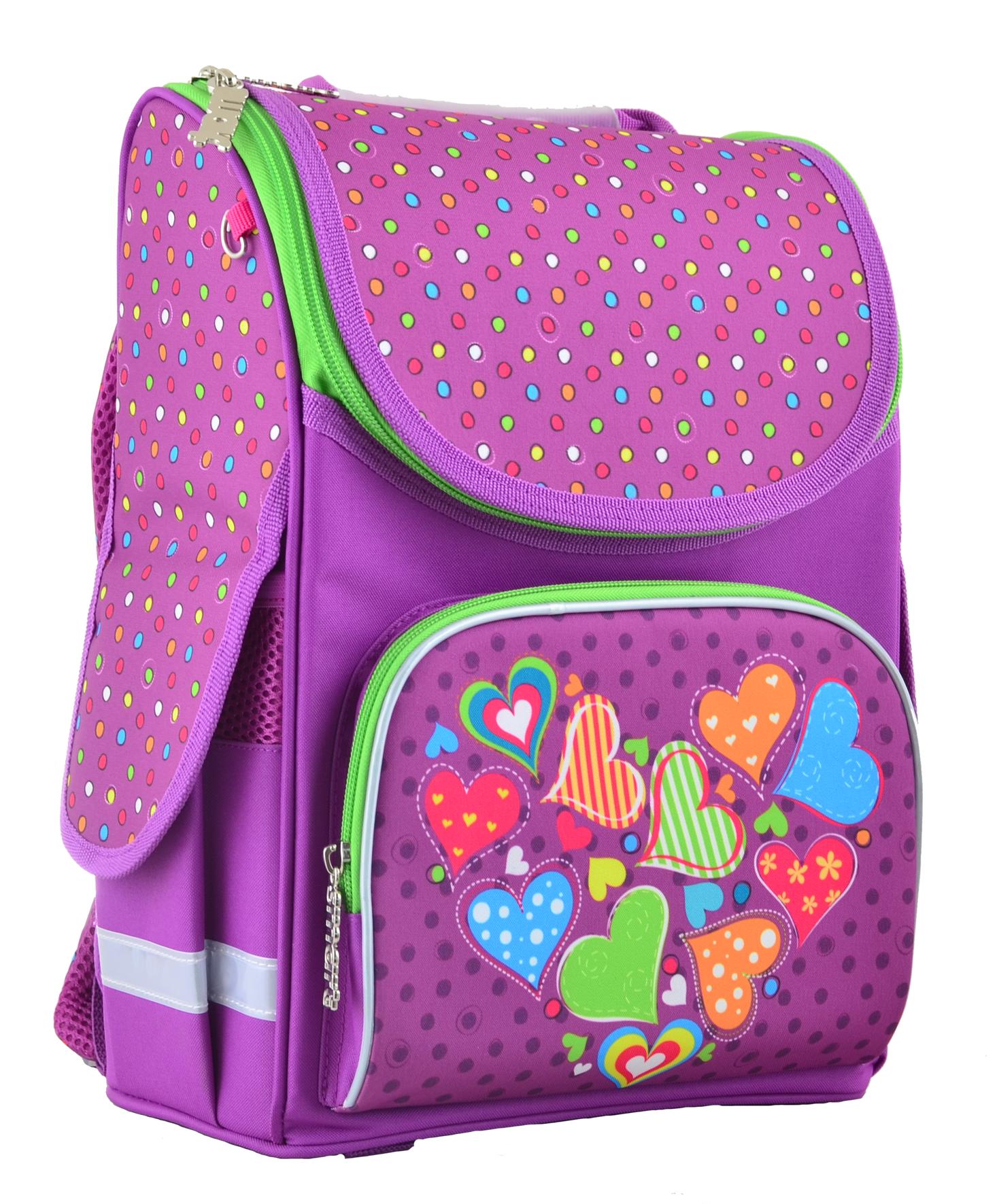 

Рюкзак каркасний "Smart" /554447/ PG-11 Hearts pink, 34*26*14 (1/4)