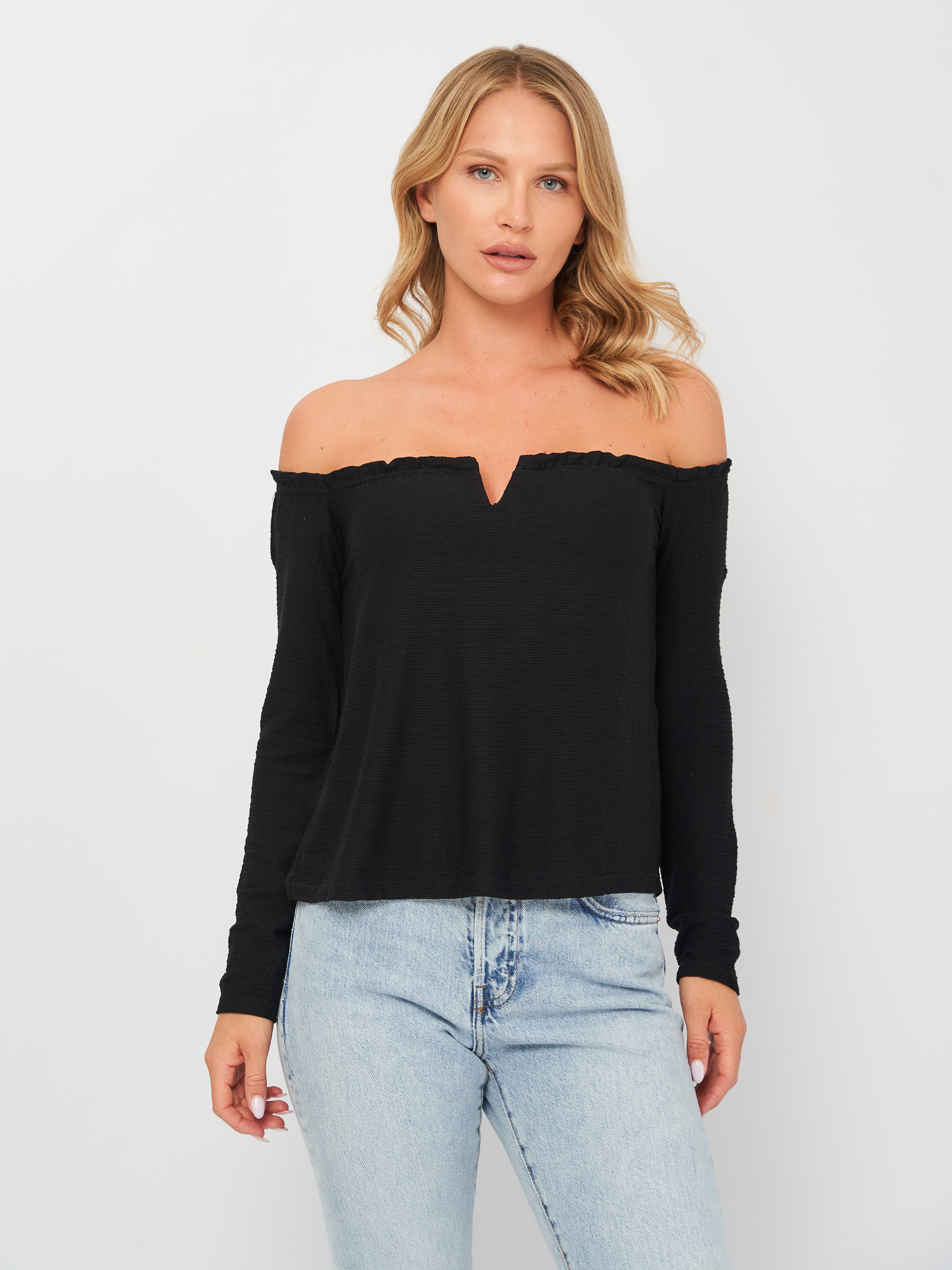 

Блузка Bershka 0399/187/803  Черная, Блузка Bershka 0399/187/803 XS Черная
