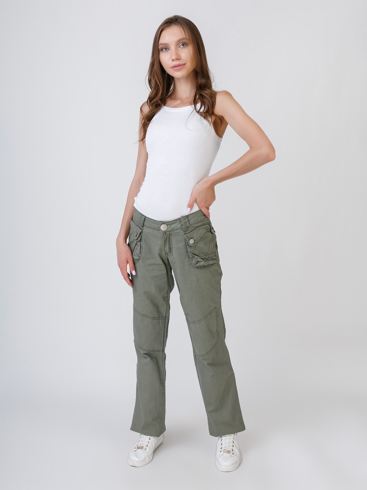 

Брюки женские LS jeans, хаки, (603), размер W28/L33
