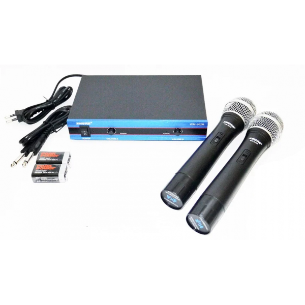 

Радиосистема SHURE WM-502R база 2 радиомикрофона комплект для караоке