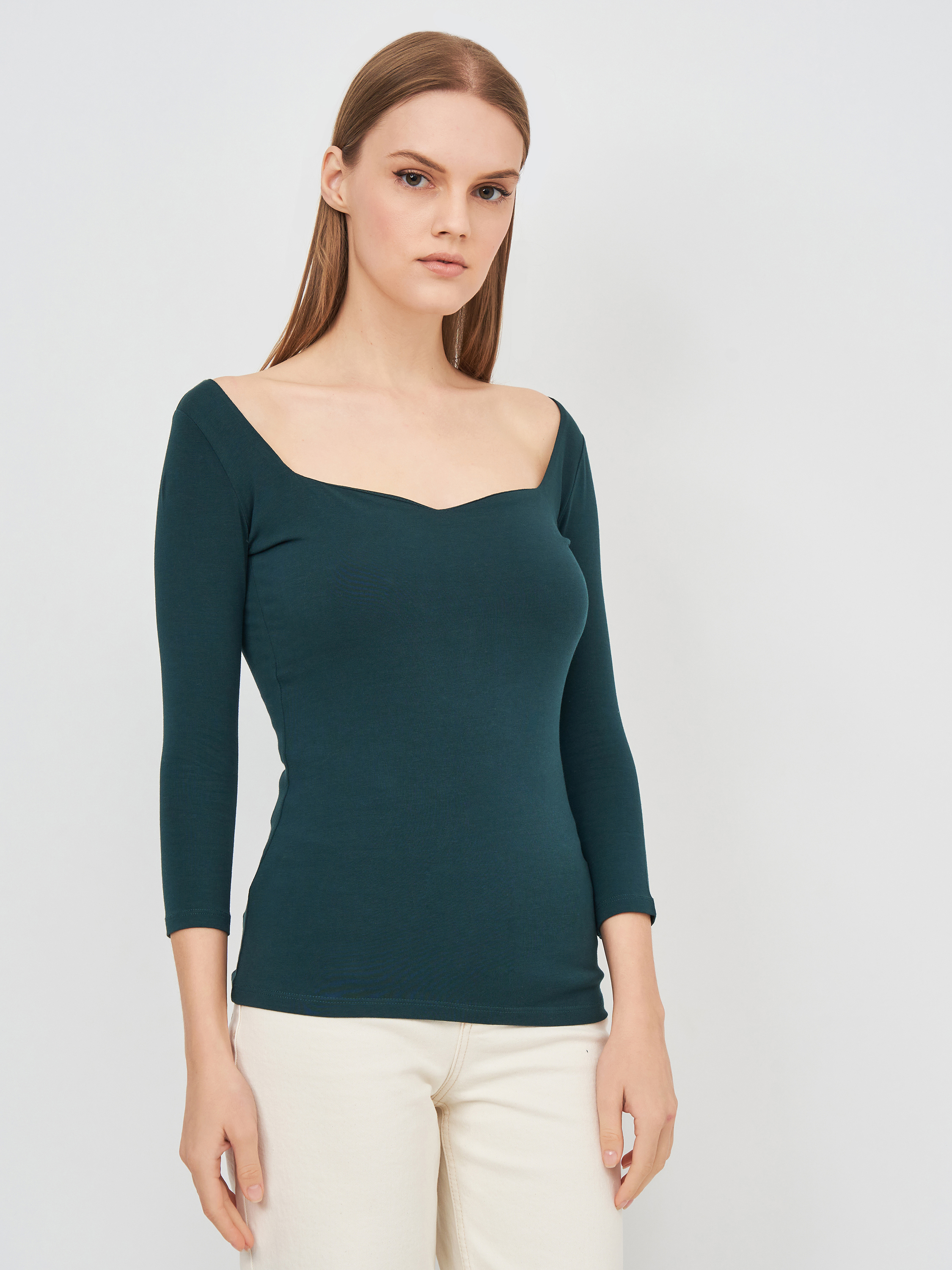 

Топ Bershka 7520/191/504  Темно-зеленый, Топ Bershka 7520/191/504 S Темно-зеленый