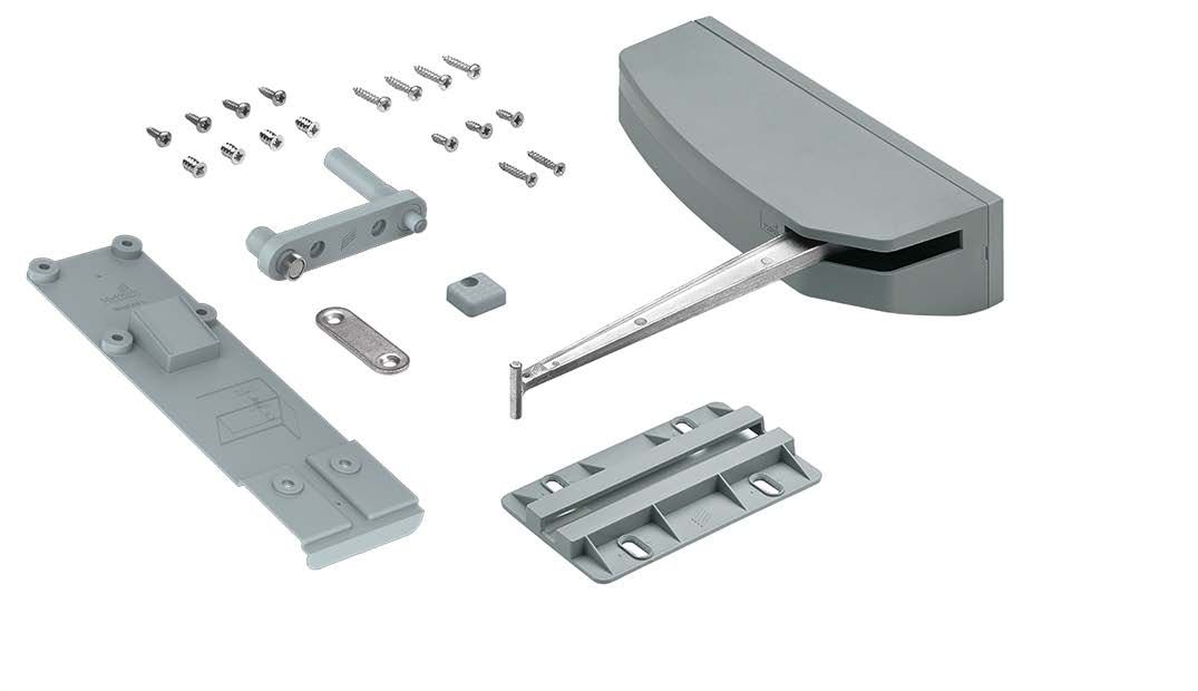 

Механизм Push to move, вес створки до 12 кг Hettich WingLine L, открывание вправо