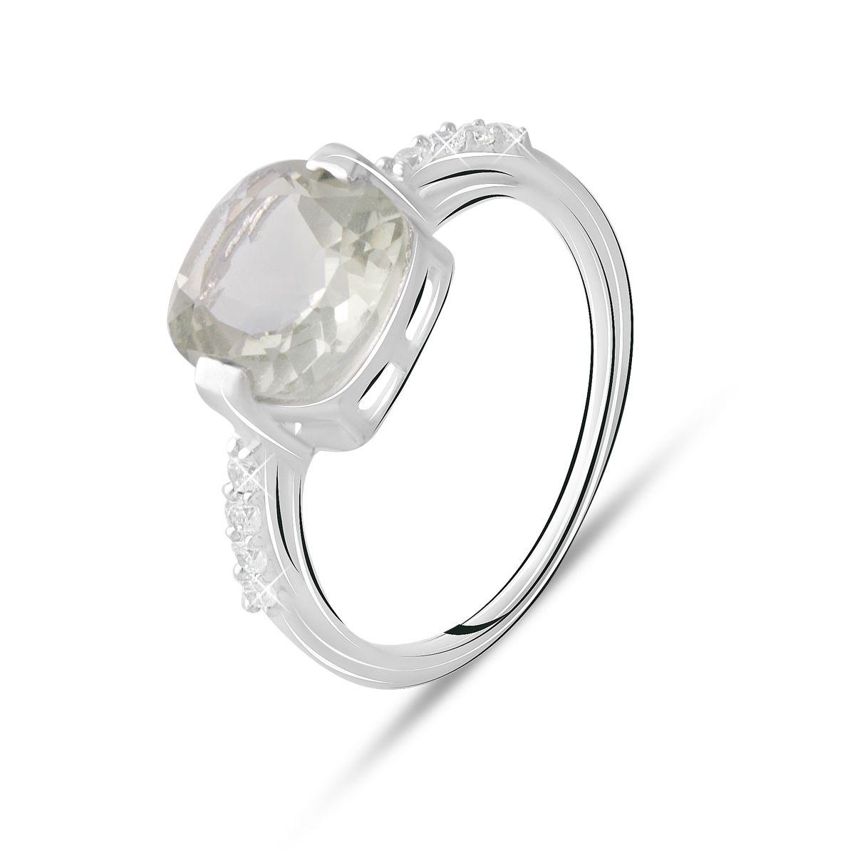 

Серебряное кольцо SilverAlex с натуральным зеленим аметистом 2.872ct 18.5 размер (2074724-18.5)