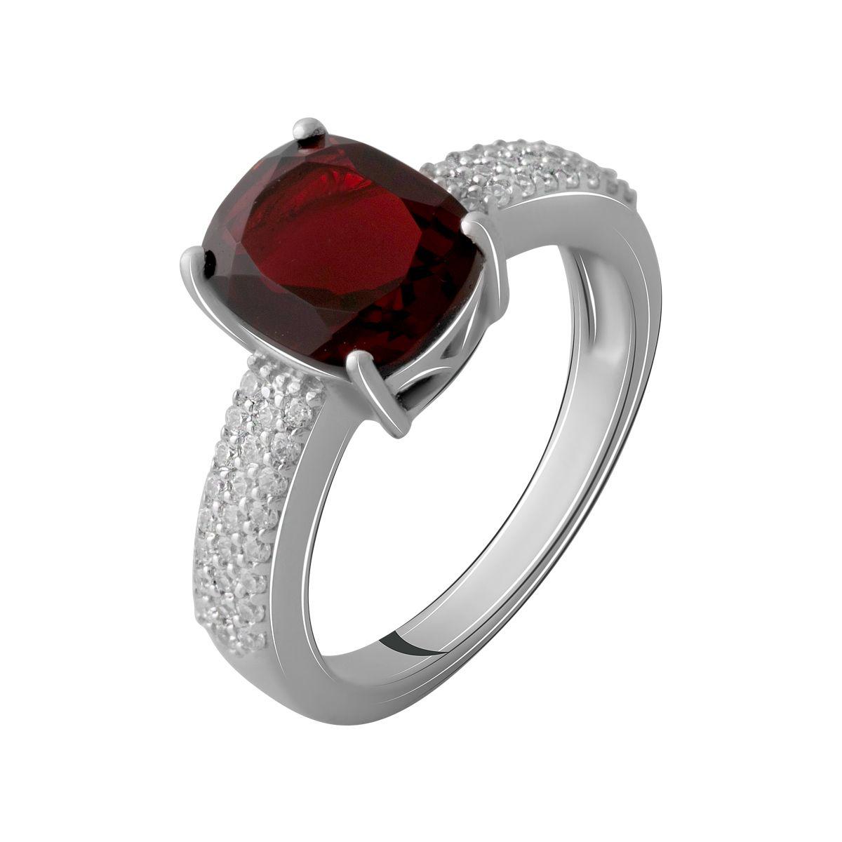 

Серебряное кольцо SilverAlex с натуральным гранатом 2.898ct 17.5 размер