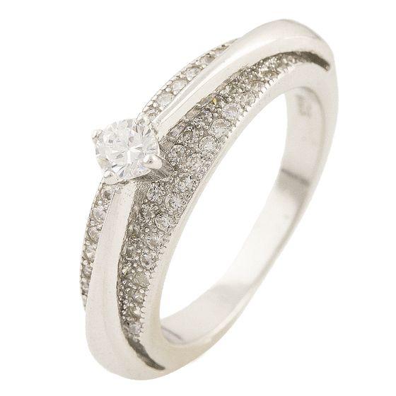 

Серебряное кольцо SilverAlex с фианитами 18 размер