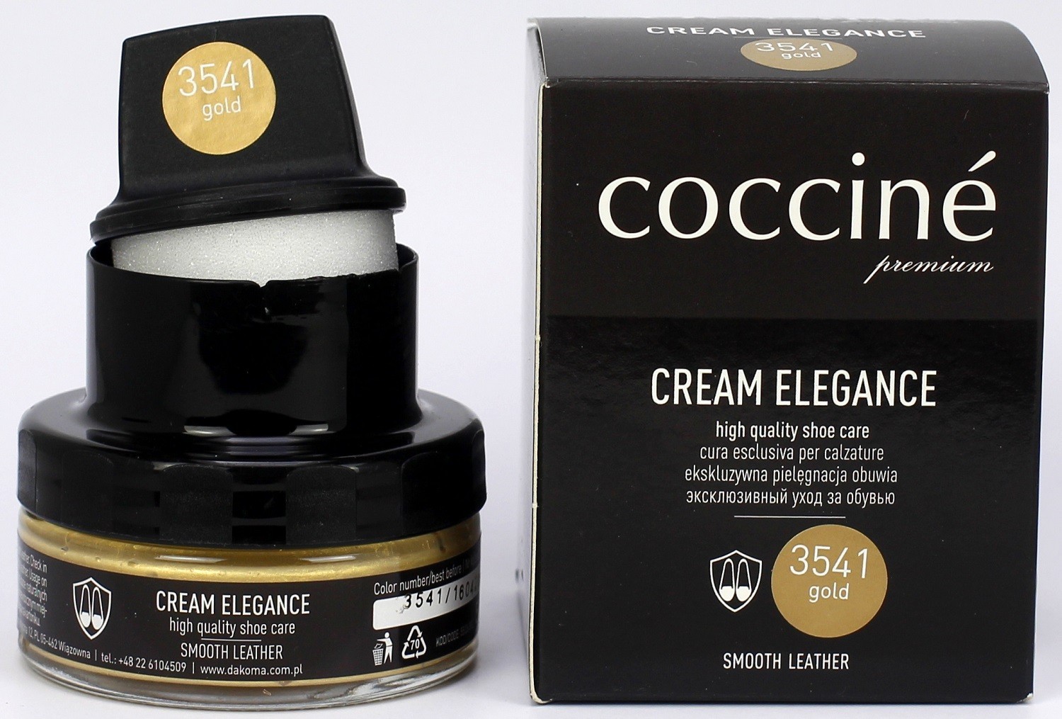 

Крем в банці + губка COCCINE 50ml GOLD