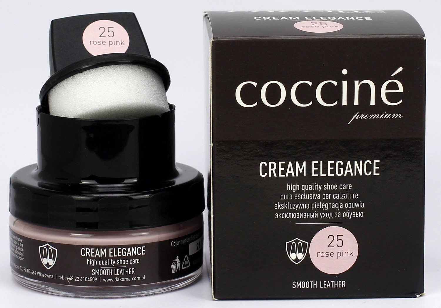 

Крем в банці + губка COCCINE 50ml ROSE PINK
