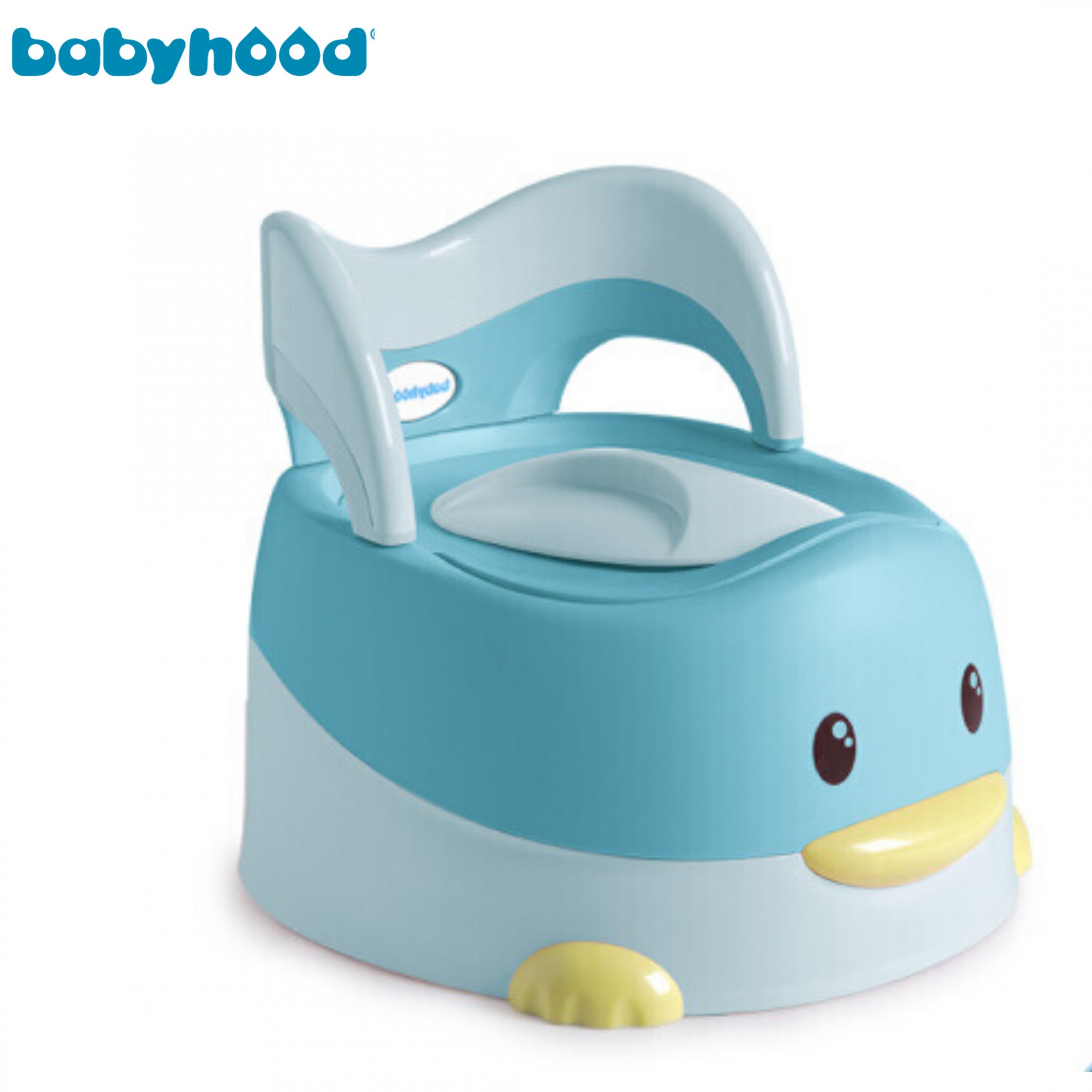 

Детский горшок Babyhood Утёнок с полиуретановым кольцом голубой (BH-114BU)
