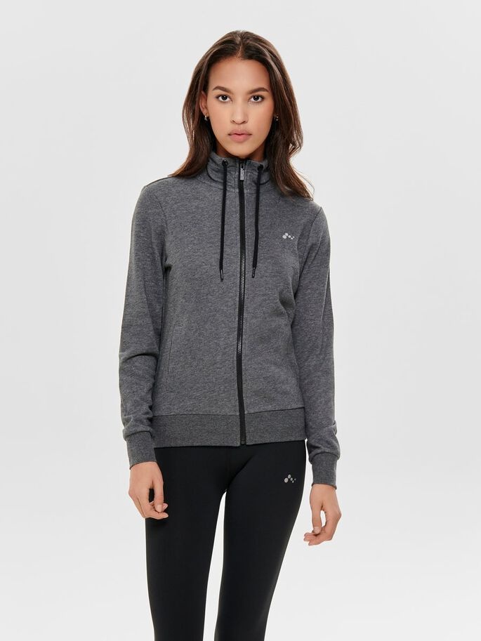 

Спортивная кофта Only Play ONPELINA LS HN SWEAT - NOOS  Темно-серый 15167775-Dark Grey Melange, Спортивная кофта Only Play ONPELINA LS HN SWEAT - NOOS L Темно-серый 15167775-Dark Grey Melange